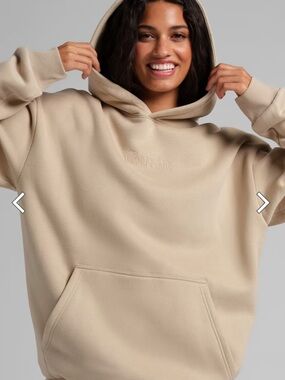 COMFRT UNISEX Almond Color Signature Hoodie Size L COMFRT embroidered on front